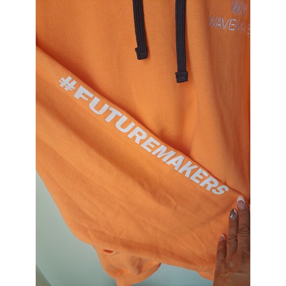 FRUIT OF THE LOOM Orange Sweater Hoodie  Size L - Picture 8 of 8